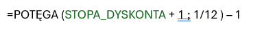 Wzór na stopę miesięczną formuła